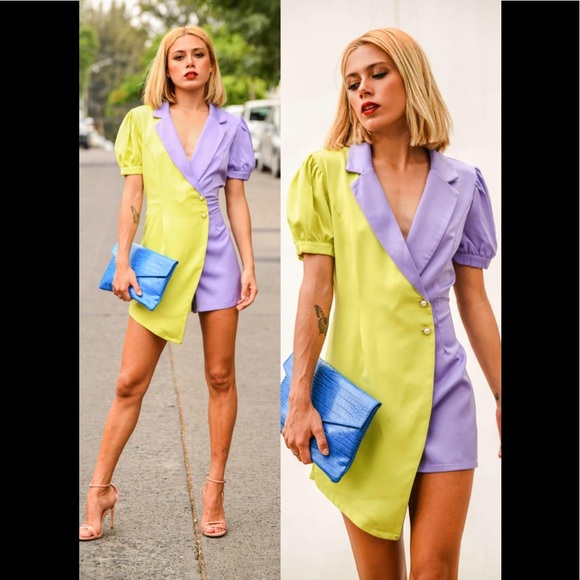 purple romper dress